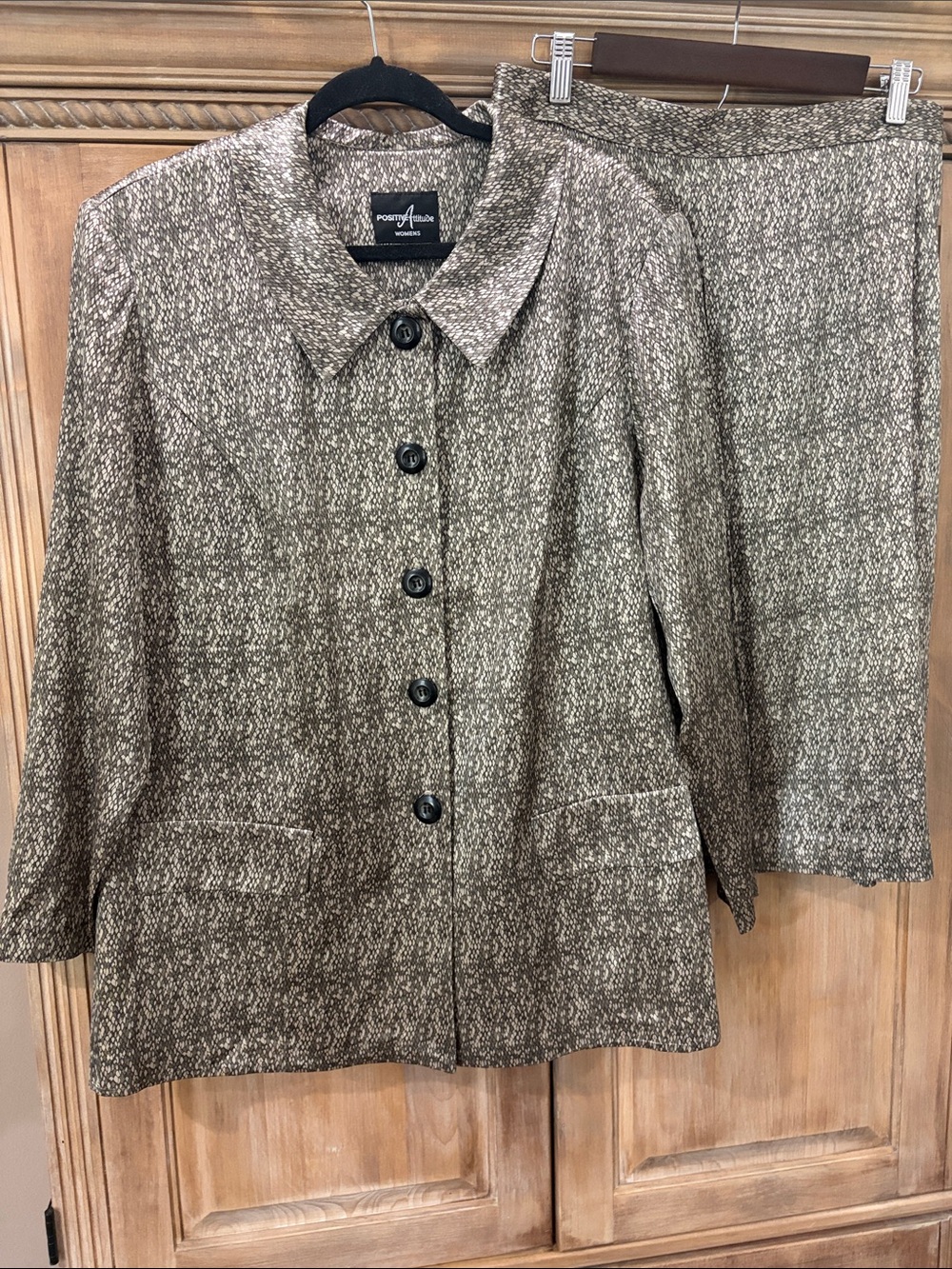 Vintage Positive Attitude Blazer and Skirt Set